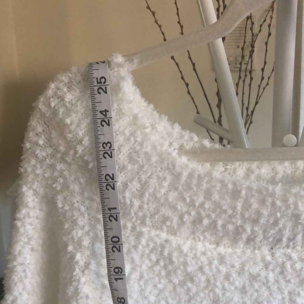 NWT Windsor Fluffy Plush White Sweater For Women-Warm and Magical Look I M - Picture 11 of 15